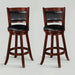 Cecil 29" Cherry Swivel Bar Stool, Set of 2 - 2998C-29 - Gate Furniture