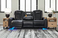 Center Point Reclining Sofa with Drop Down Table - 2400489 - In Stock Furniture