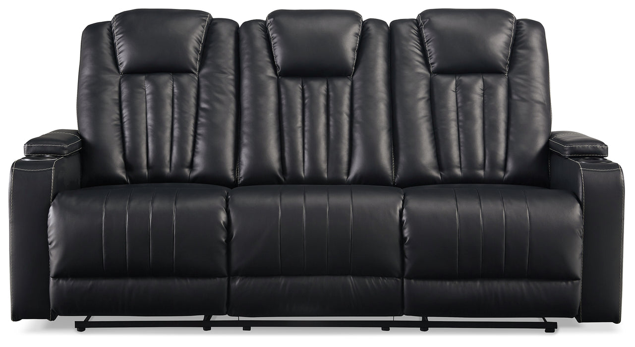 Center Point Reclining Sofa with Drop Down Table - 2400489 - In Stock Furniture