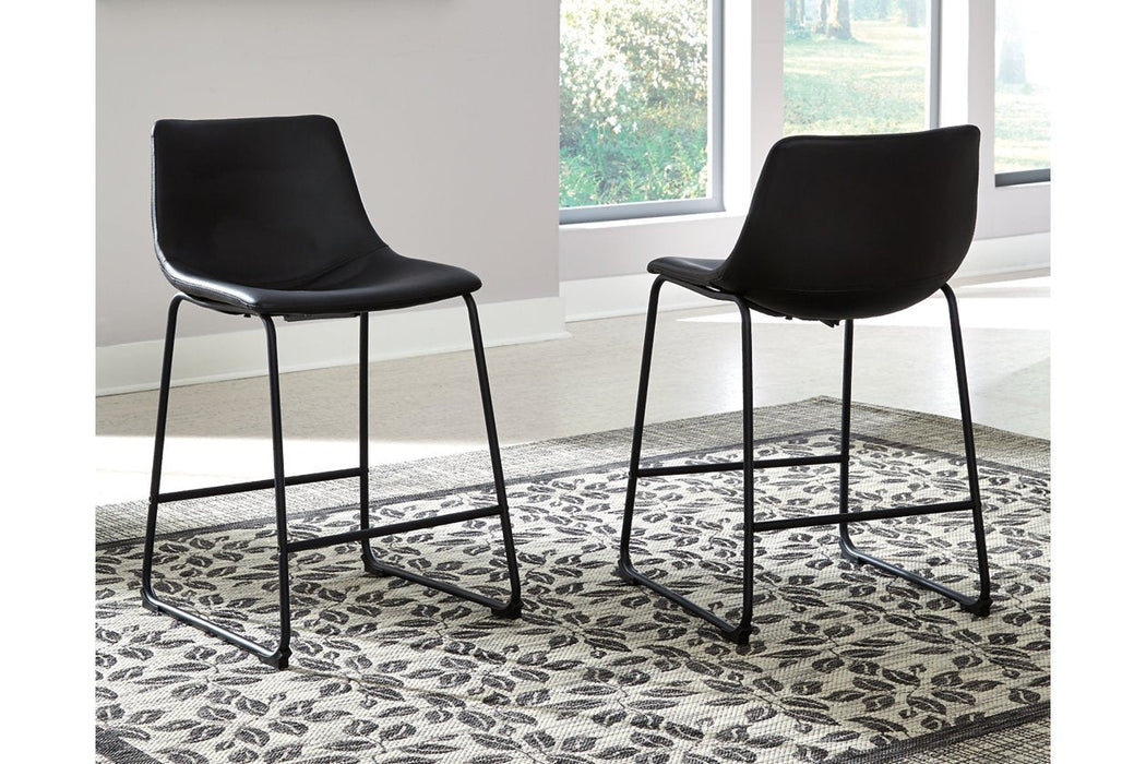Centiar Black Counter Height Bar Stool - D372-624 - Gate Furniture
