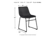 Centiar Black Dining Chair (Set of 2) - D372-06 - Gate Furniture