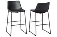Centiar Black Pub Height Bar Stool - D372-630 - Gate Furniture
