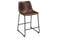 Centiar Brown Counter Height Bar Stool (Set of 2) - D372-124 - Gate Furniture