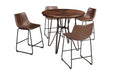 Centiar Brown Counter Height Bar Stool (Set of 2) - D372-124 - Gate Furniture