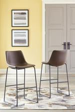 Centiar Brown Pub Height Bar Stool - D372-130 - Gate Furniture