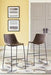 Centiar Brown Pub Height Bar Stool - D372-130 - Gate Furniture