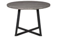 Centiar Gray/Black Dining Table - D372-16 - Gate Furniture