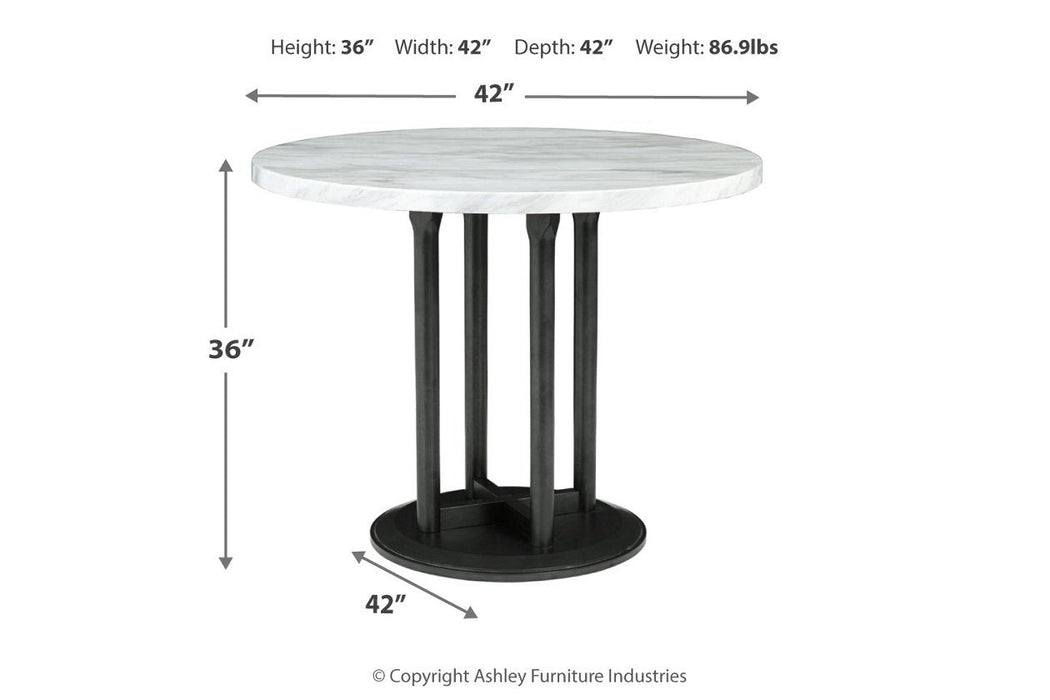 Centiar Two-tone Counter Height Dining Table - D372-23 - Gate Furniture