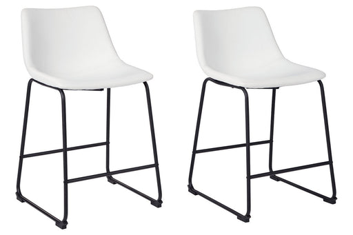 Centiar White Counter Height Bar Stool - D372-724 - Gate Furniture