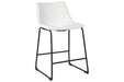 Centiar White Counter Height Bar Stool - D372-724 - Gate Furniture