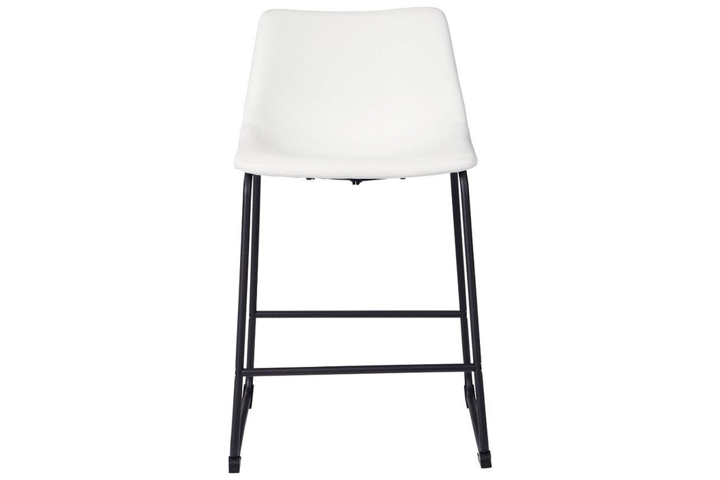 Centiar White Counter Height Bar Stool - D372-724 - Gate Furniture