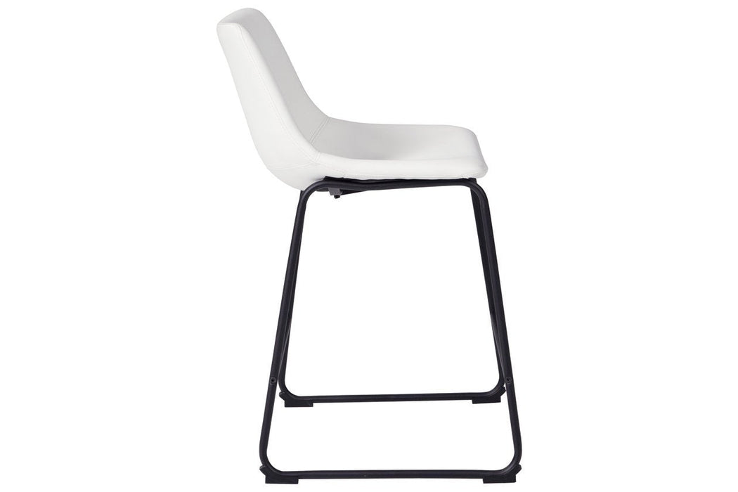 Centiar White Counter Height Bar Stool - D372-724 - Gate Furniture