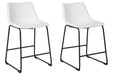 Centiar White Counter Height Bar Stool - D372-724 - Gate Furniture