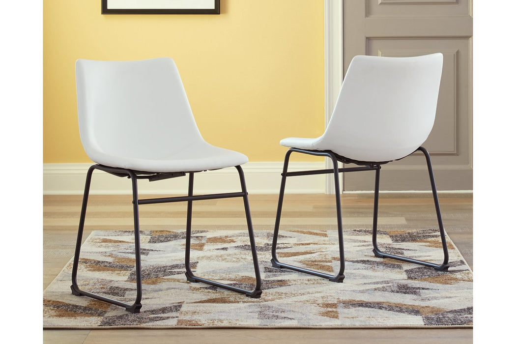 Centiar White Dining Chair (Set of 2) - D372-07 - Gate Furniture