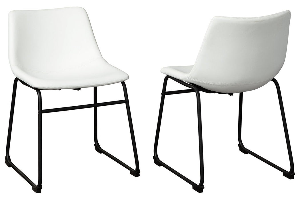 Centiar White Dining Chair (Set of 2) - D372-07 - Gate Furniture