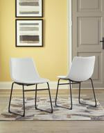 Centiar White Dining Chair (Set of 2) - D372-07 - Gate Furniture