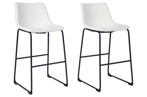 Centiar White Pub Height Bar Stool - D372-730 - Gate Furniture
