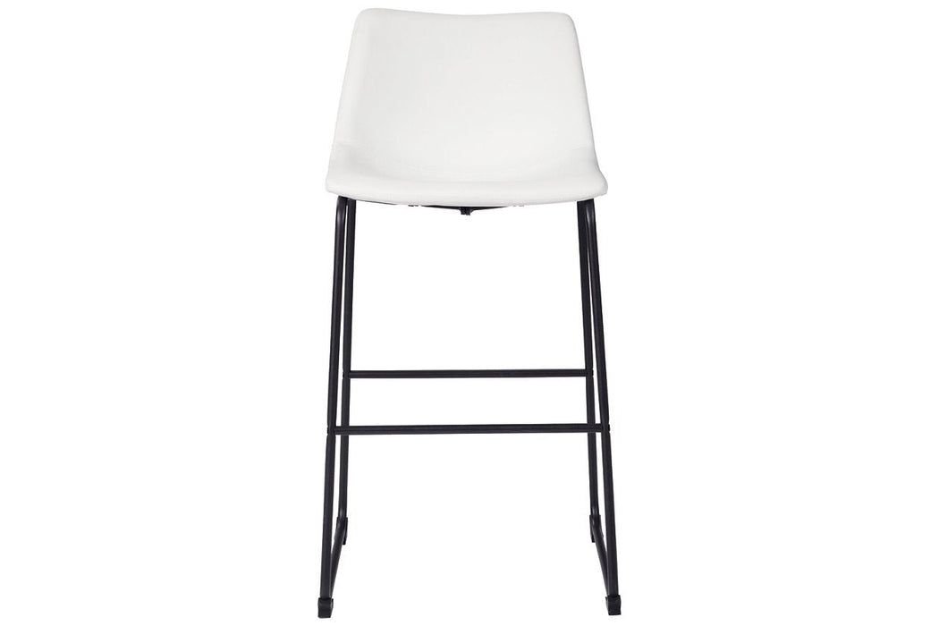Centiar White Pub Height Bar Stool - D372-730 - Gate Furniture