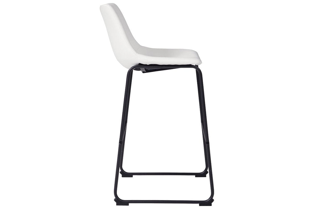 Centiar White Pub Height Bar Stool - D372-730 - Gate Furniture
