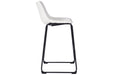 Centiar White Pub Height Bar Stool - D372-730 - Gate Furniture