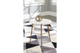 Chadton White/Gold Finish Accent Table - A4000004 - Gate Furniture