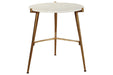 Chadton White/Gold Finish Accent Table - A4000004 - Gate Furniture