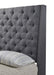 Chantilly Gray Upholstered Queen Bed - Gate Furniture