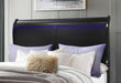 Charlie Black Queen Bed Group With Led - CHARLIE-BLACK-QBG - Gate Furniture