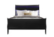 Charlie Black Queen Bed Group With Led - CHARLIE-BLACK-QBG - Gate Furniture