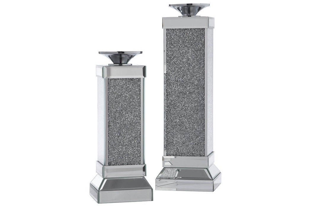Charline Mirror Candle Holder (Set of 2) - A2000410 - Gate Furniture