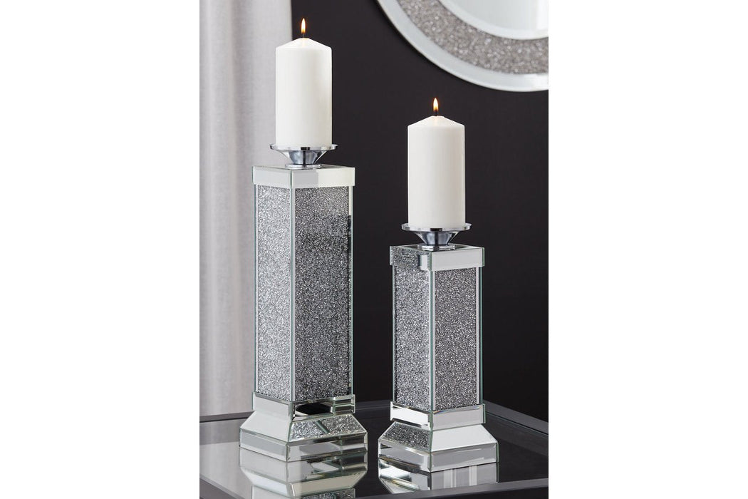 Charline Mirror Candle Holder (Set of 2) - A2000410 - Gate Furniture