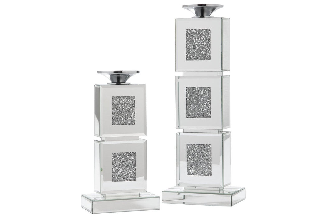 Charline Mirror Candle Holder (Set of 2) - A2000411 - Gate Furniture