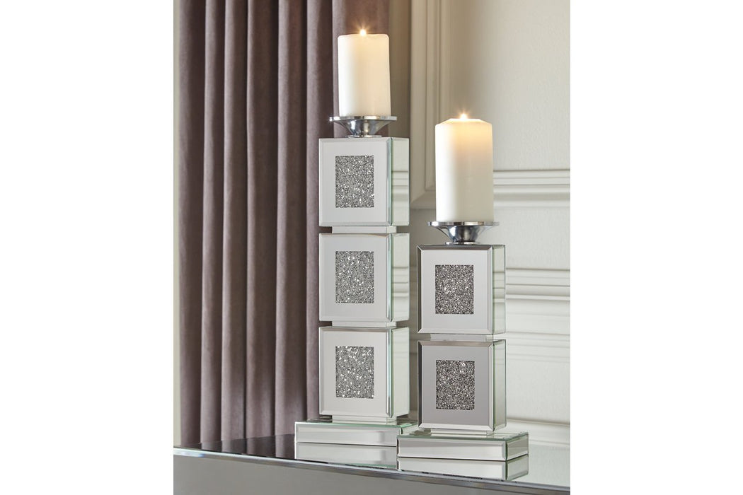 Charline Mirror Candle Holder (Set of 2) - A2000411 - Gate Furniture