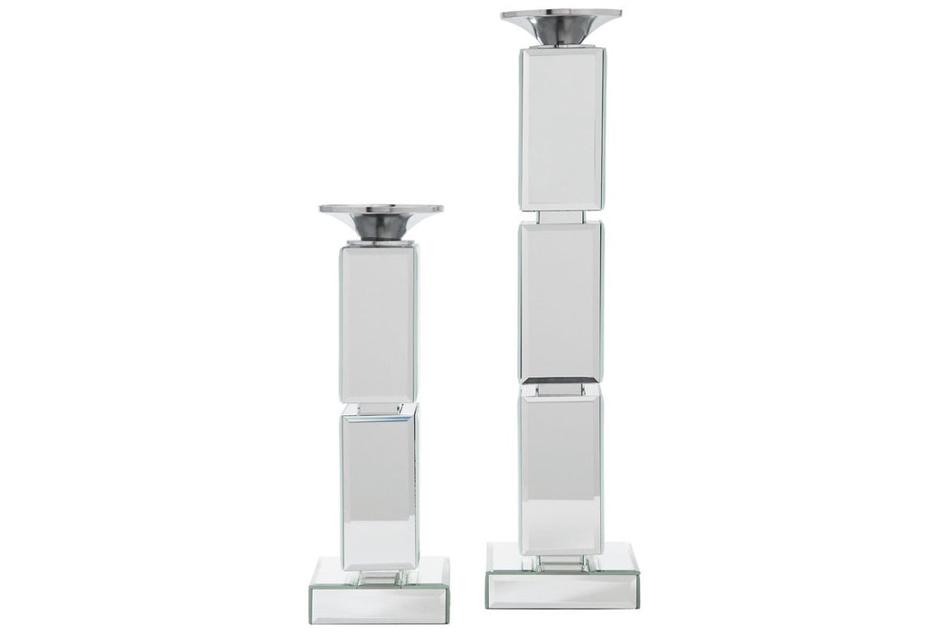 Charline Mirror Candle Holder (Set of 2) - A2000411 - Gate Furniture