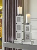 Charline Mirror Candle Holder (Set of 2) - A2000411 - Gate Furniture