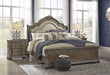Charmond Brown Queen Sleigh Bed - Gate Furniture