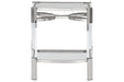 Chaseton Clear/Silver Finish Accent Table - A4000334 - Gate Furniture