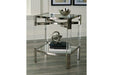 Chaseton Clear/Silver Finish Accent Table - A4000334 - Gate Furniture