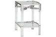 Chaseton Clear/Silver Finish Accent Table - A4000334 - Gate Furniture