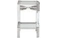 Chaseton Clear/Silver Finish Accent Table - A4000334 - Gate Furniture