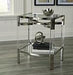 Chaseton Clear/Silver Finish Accent Table - A4000334 - Gate Furniture