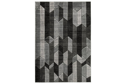 Chayse Black/Gray 5' x 6'7" Rug - R403462 - Gate Furniture