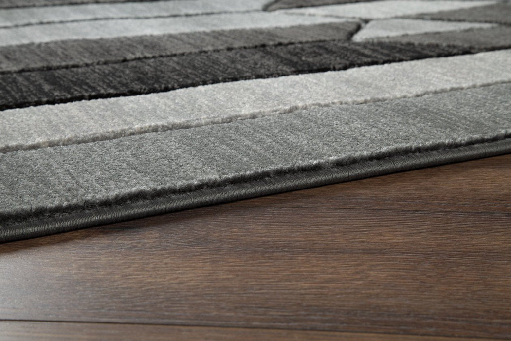 Chayse Black/Gray 5' x 6'7" Rug - R403462 - Gate Furniture