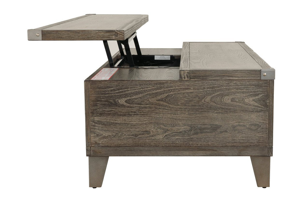 Chazney Rustic Brown Coffee Table with Lift Top - T904-9 - Gate Furniture