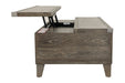 Chazney Rustic Brown Coffee Table with Lift Top - T904-9 - Gate Furniture