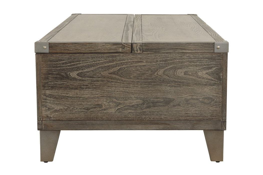 Chazney Rustic Brown Coffee Table with Lift Top - T904-9 - Gate Furniture