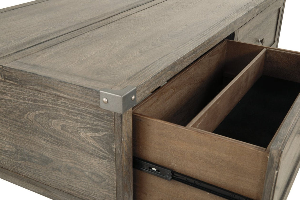 Chazney Rustic Brown Coffee Table with Lift Top - T904-9 - Gate Furniture