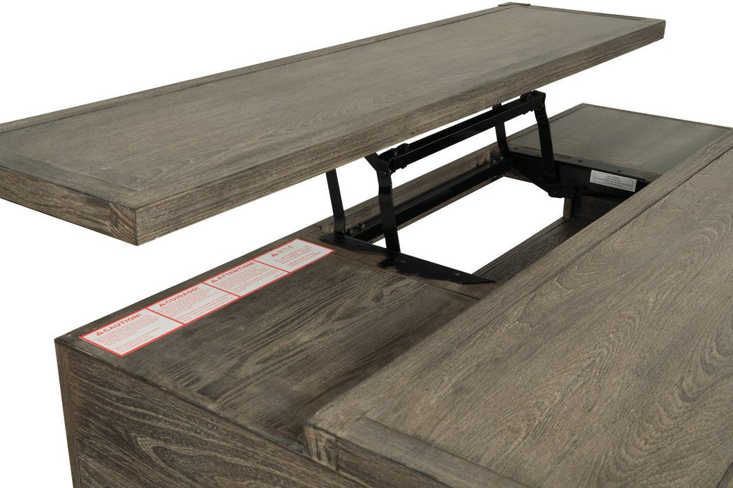 Chazney Rustic Brown Coffee Table with Lift Top - T904-9 - Gate Furniture