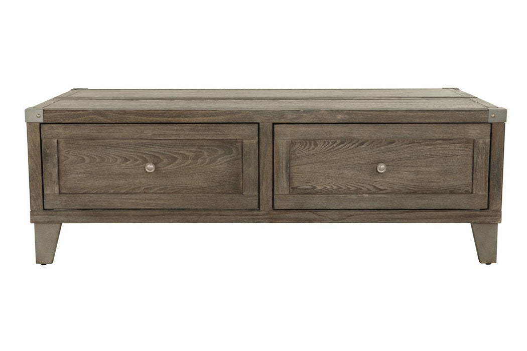 Chazney Rustic Brown Coffee Table with Lift Top - T904-9 - Gate Furniture
