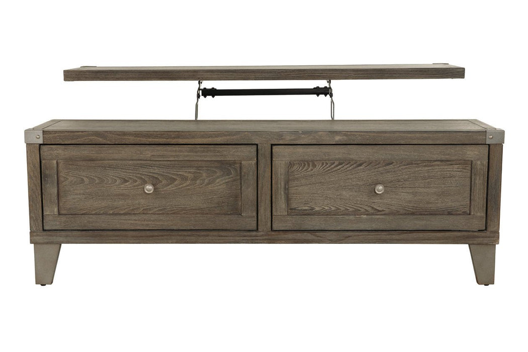 Chazney Rustic Brown Coffee Table with Lift Top - T904-9 - Gate Furniture